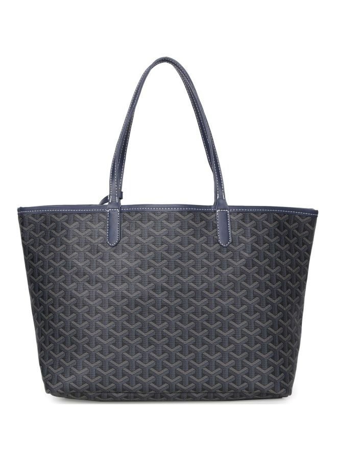 Printed Shopper Tote Grey - Image 2