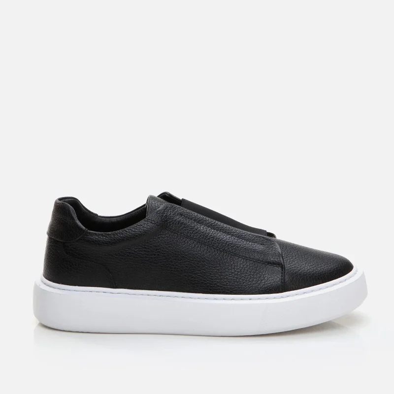 Hotiç 02AYH288640A100 GENUINE Leather Black Men's Sports Shoes