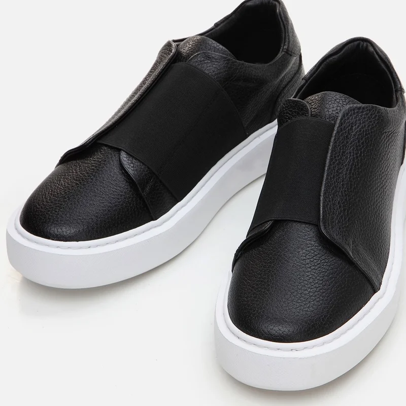 Hotiç 02AYH288640A100 GENUINE Leather Black Men's Sports Shoes