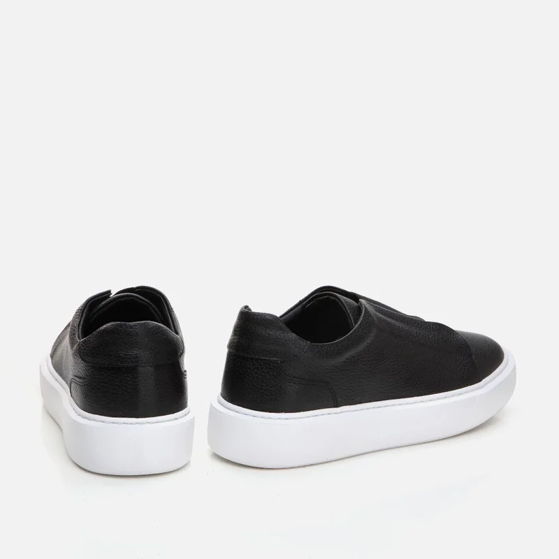 Hotiç 02AYH288640A100 GENUINE Leather Black Men's Sports Shoes