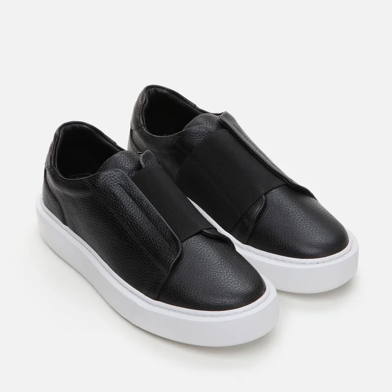 Hotiç 02AYH288640A100 GENUINE Leather Black Men's Sports Shoes