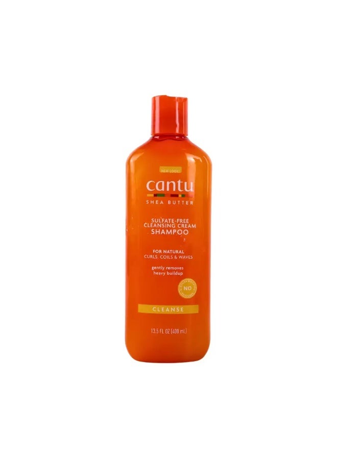 Cantu Sulfate Free Cleansing Cream Shampoo For Natural Curls and Coils- 400ml Orange - Image 1