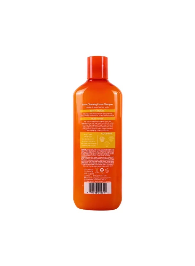 Cantu Sulfate Free Cleansing Cream Shampoo For Natural Curls and Coils- 400ml Orange - Image 2