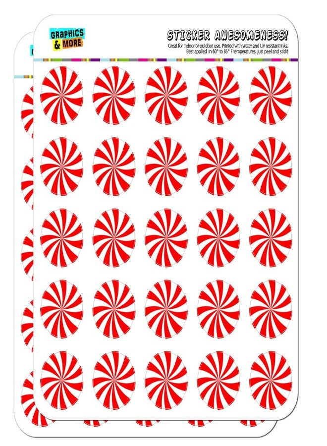 GRAPHICS & MORE Peppermint Swirl Planner Calendar Scrapbooking Crafting Stickers - Image 1