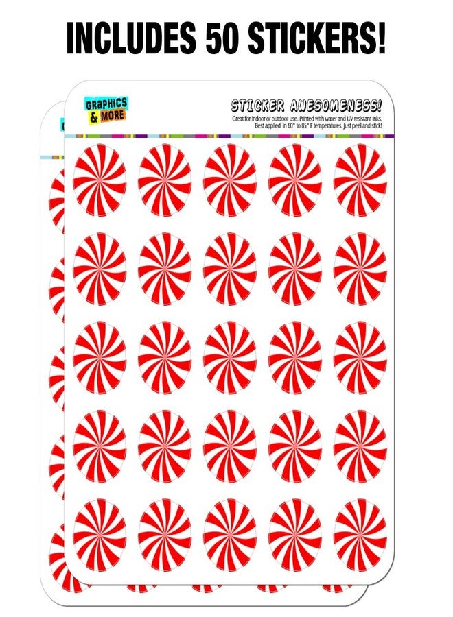GRAPHICS & MORE Peppermint Swirl Planner Calendar Scrapbooking Crafting Stickers - Image 3