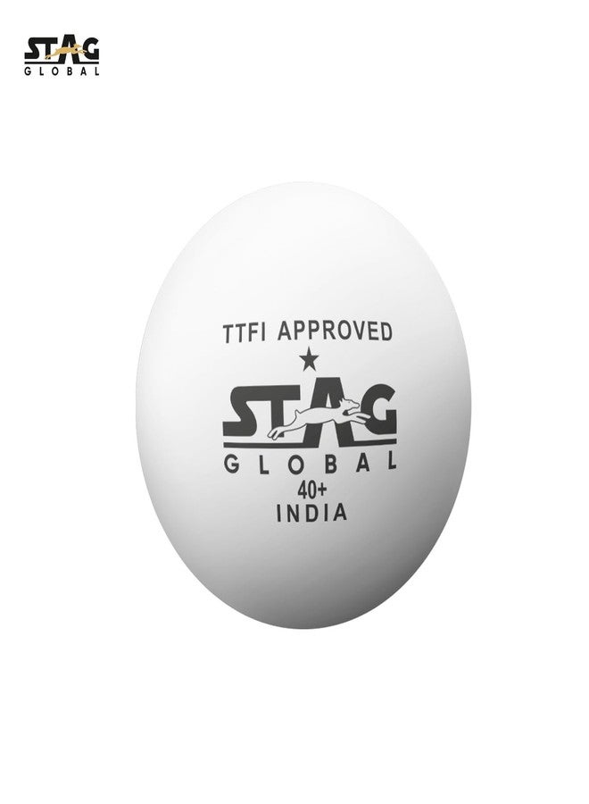 STAG GLOBAL High Performance 1 Star White Table Tennis (T.T) Balls | Advanced 40+mm Ping Pong Balls for Training, Tournaments and Recreational Play | Pack of 18 | - Image 5