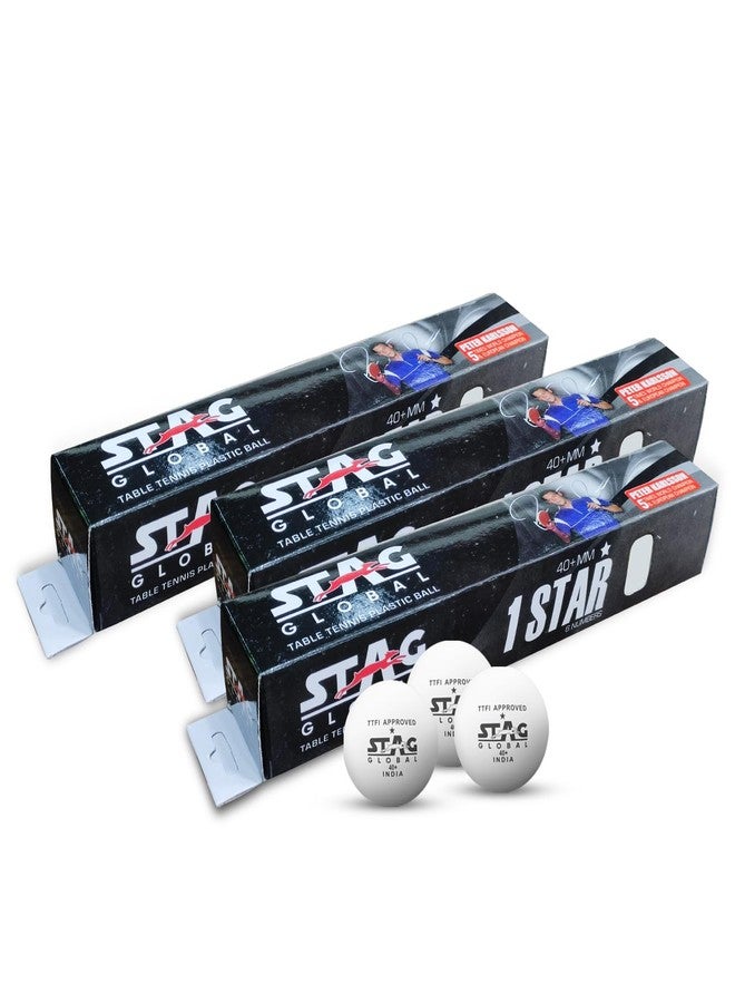 STAG GLOBAL High Performance 1 Star White Table Tennis (T.T) Balls | Advanced 40+mm Ping Pong Balls for Training, Tournaments and Recreational Play | Pack of 18 | - Image 2