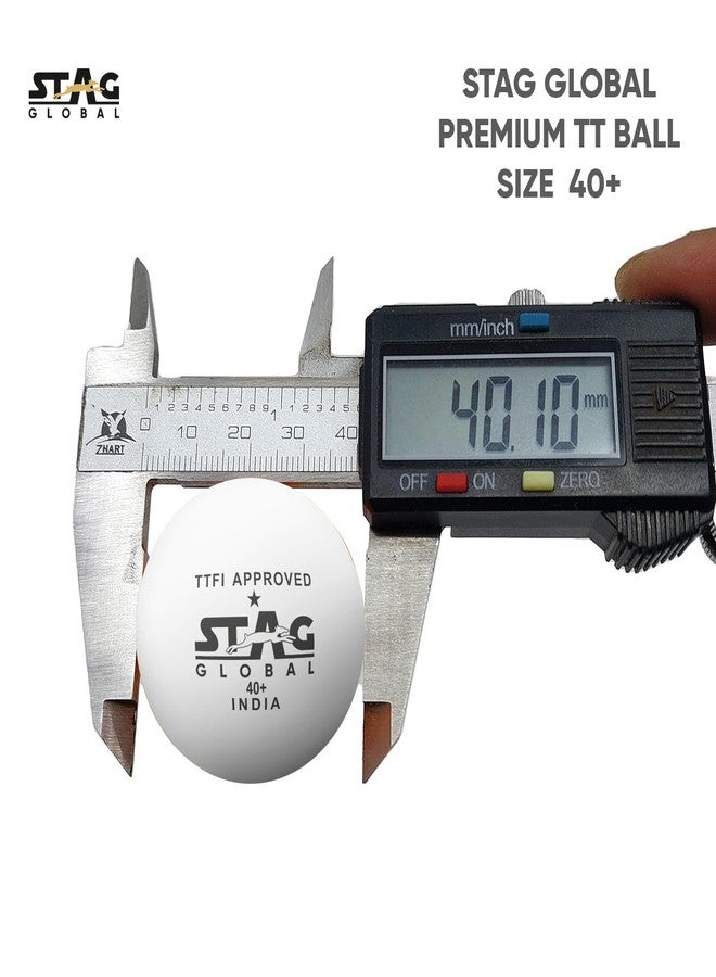 STAG GLOBAL High Performance 1 Star White Table Tennis (T.T) Balls | Advanced 40+mm Ping Pong Balls for Training, Tournaments and Recreational Play | Pack of 18 | - Image 4