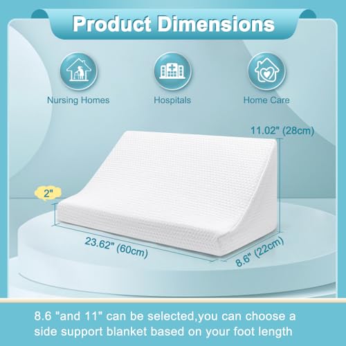 Mistuki Blanket Lifters for Foot of Bed Sheet Lifter for Feet Blanket Support Holder Foot Tent Cradle Block Pillow Ankle Leg Knee Toes Pain and Arthritis Surgery Recovery Supplies Feet Rest Elevation Wedge - Image 2