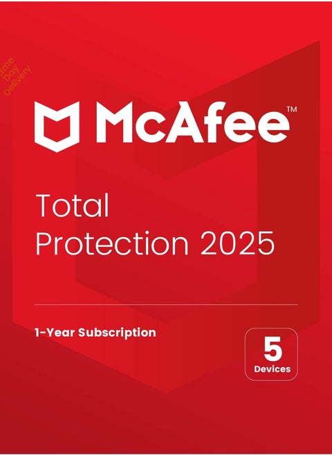 كود McAfee Total Protection (5 أجهزة لمدة عام) عبر البريد الإلكتروني