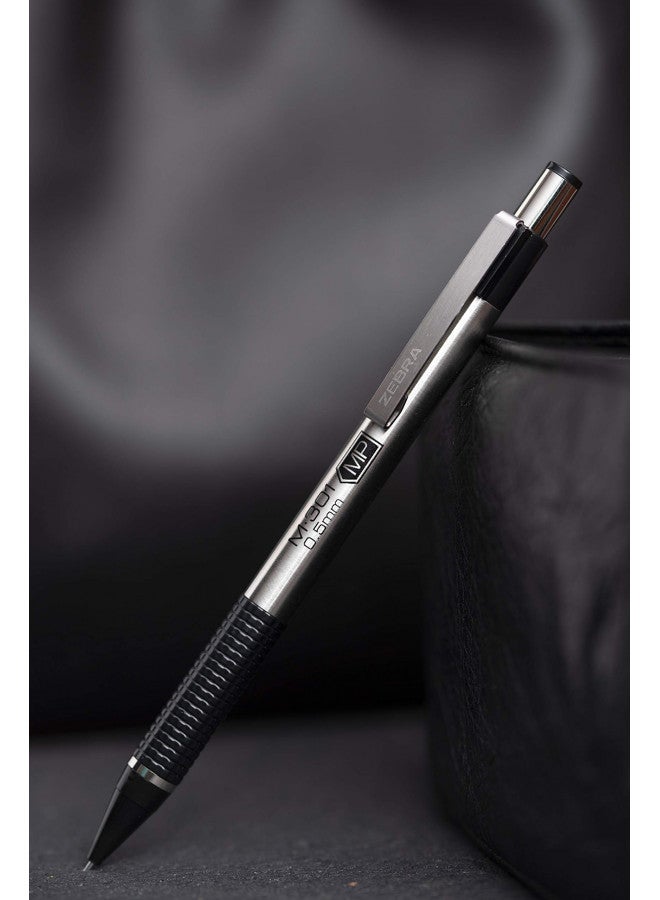 Zebra Pen Zebra Pen M-301 Mechanical Pencil, Stainless Steel Barrel, Medium Point, 0.7mm, Black Grip, 2-Pack - Image 2