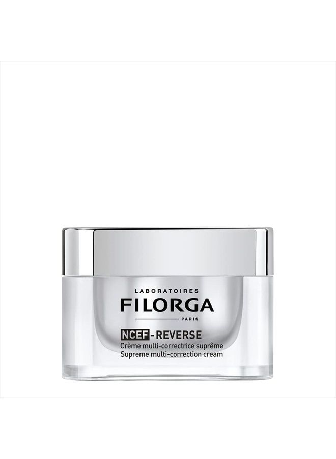 Laboratoires Filorga Paris Filorga NCEF-Reverse Multi-Correction Skin Moisturizer Cream, Anti Aging Formula of Hyaluronic Acid, Collagen, and Vitamins to Reduce Wrinkles and Restore Skin Elasticity of the Eye and Face, 1.69 oz. - Image 1