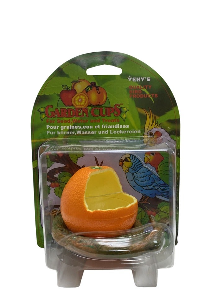 Garden Cups for Seed, Water & Treats for Birds