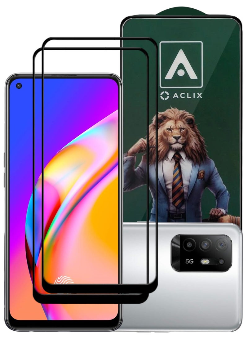 ACLIX 2 Pieces Antistatic ESD Dustproof Premium Quality High Definition Tempered Glass Screen Protector Designed For Oppo F19 Pro+ 5G - Image 1