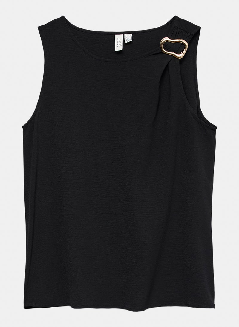 Vmhaddie S/L Top Wvn Btq Ga