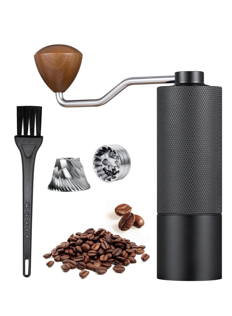 Manual Coffee Grinder,Hand Coffee Grinder with 7 Stainless Steel Conical Burr for Drip Coffee, Capacity 25g ,French Press,Pour Over,Turkish Brew,especially for Espresso Commercial Coffee Maker - Image 1