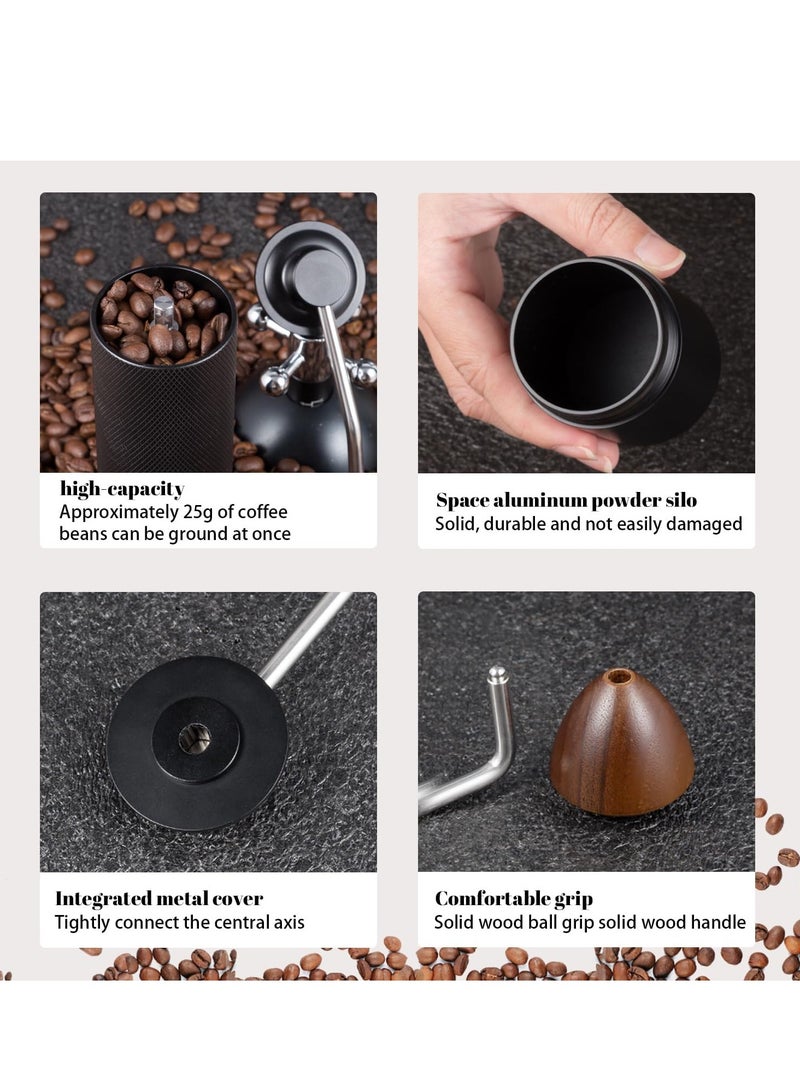 Manual Coffee Grinder,Hand Coffee Grinder with 7 Stainless Steel Conical Burr for Drip Coffee, Capacity 25g ,French Press,Pour Over,Turkish Brew,especially for Espresso Commercial Coffee Maker - Image 5