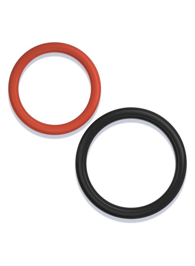 AUTOMAJOR Power Steering Pump Rubber Inlet & Outlet O-Ring Seals 2 PCS KIT 91345-RDA-A01 / 91370-SV4-000 Replacement for Honda/Acura Power Steering Hight Pressure Hose Seals Set of 2 - Image 1