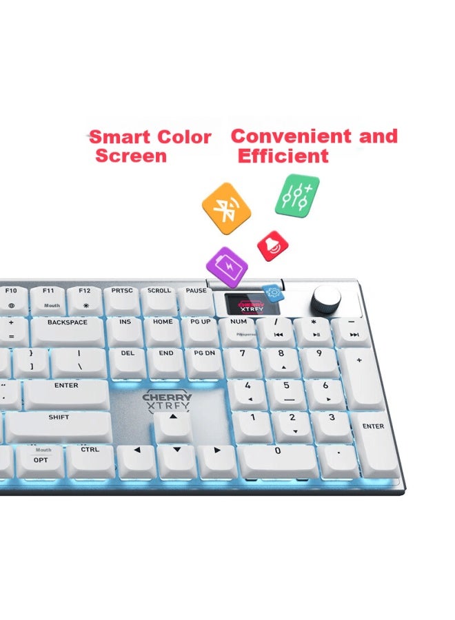 Cherry Mx10.1 Wireless Ultra-thin Tri-mode Low-profile Mechanical Keyboard Bluetooth Rgb Lighting Aluminum Alloy Case Lcd Color Screen Desk Mat Set 1st Store Exclusive Edition - Image 3
