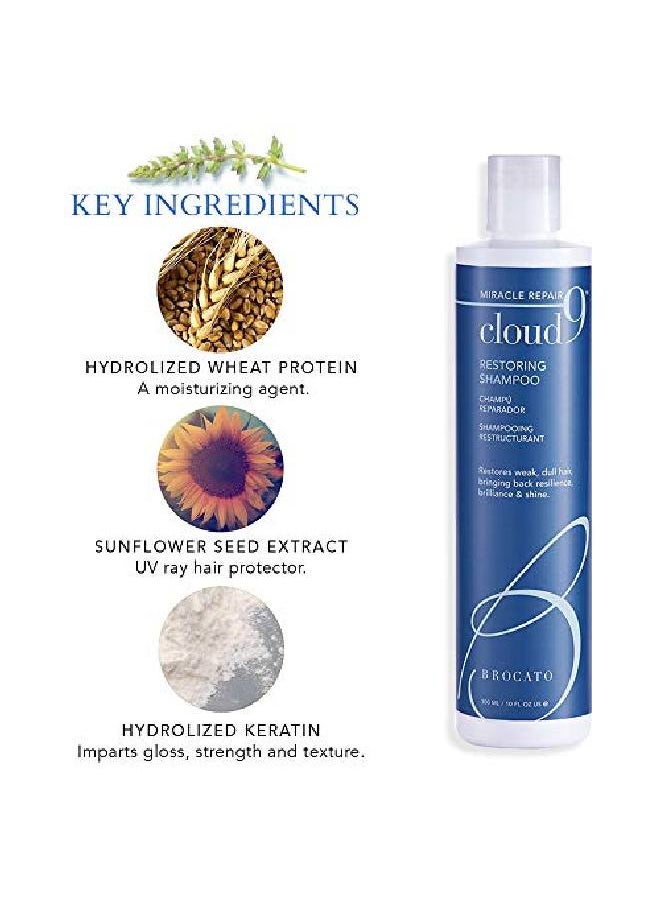 Brocato Cloud 9 Restoring Shampoo By Beautopia Hair: Miracle Repair Moisturizing & Revitalizing Shampoo 10 Oz  - Image 5