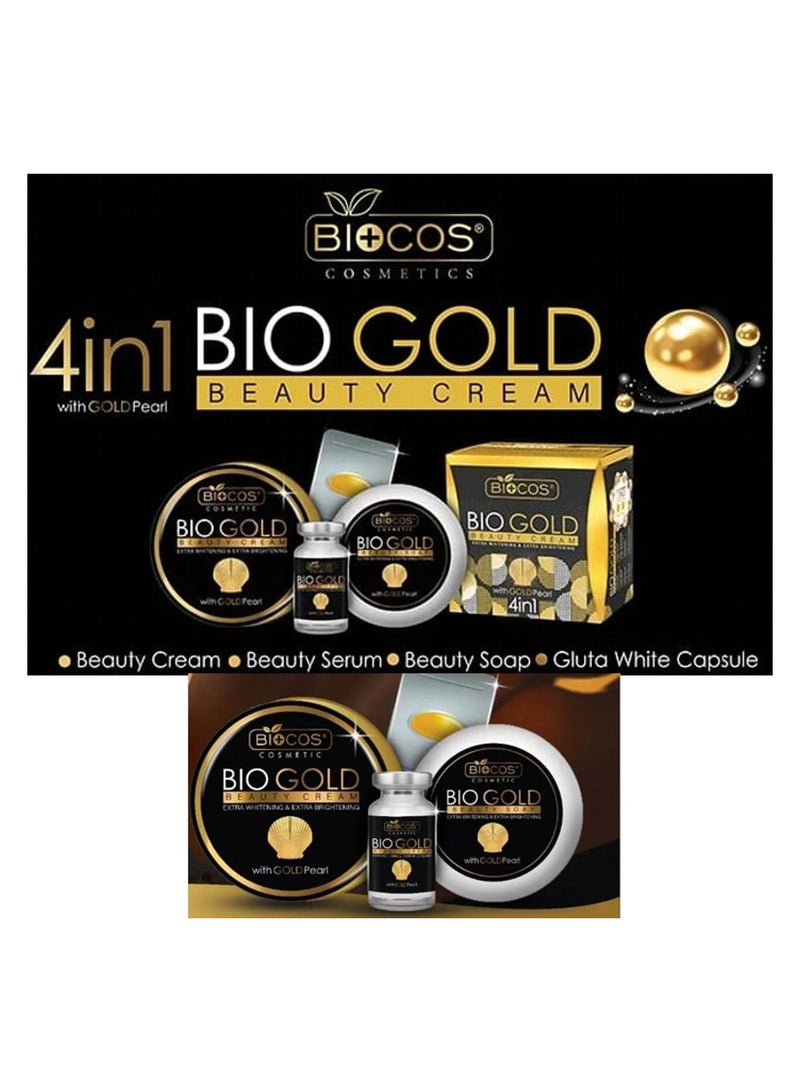 BIOCOS Whitening Beauty Cream With Serum Goldish 4 in 1 - Image 2