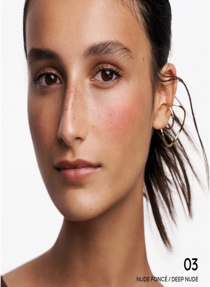 غيرلان أحمر خدود جيرلان تيراكوتا 5 غرام - 03 أحمر خدود بودرة بلون نيود داكن، يمنح إشراقة صحية ولمسة نهائية طبيعية - Image 3