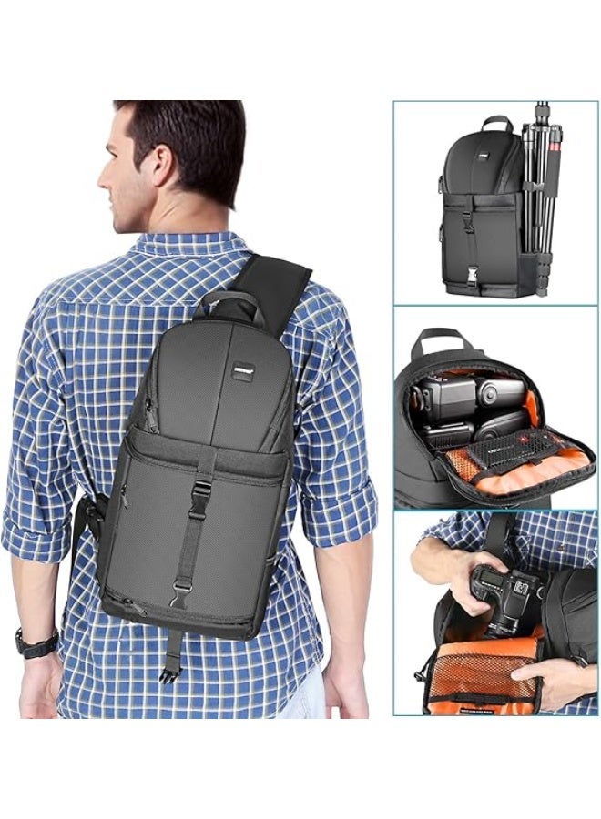 نيوير حقيبة كاميرا احترافية من نيوير على شكل حقيبة ظهر بحلقات تثبيت - Image 4