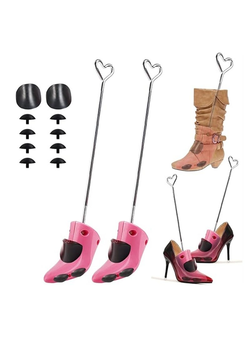 KASTWAVE Shoe Stretcher for Women 1 Pair Boot Stretcher for Wide Feet Shoe Expander Adjustable Width Shoe Widener Shoe Trees for Women - Image 1