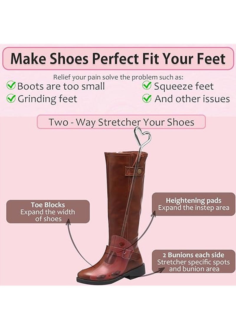 KASTWAVE Shoe Stretcher for Women 1 Pair Boot Stretcher for Wide Feet Shoe Expander Adjustable Width Shoe Widener Shoe Trees for Women - Image 2