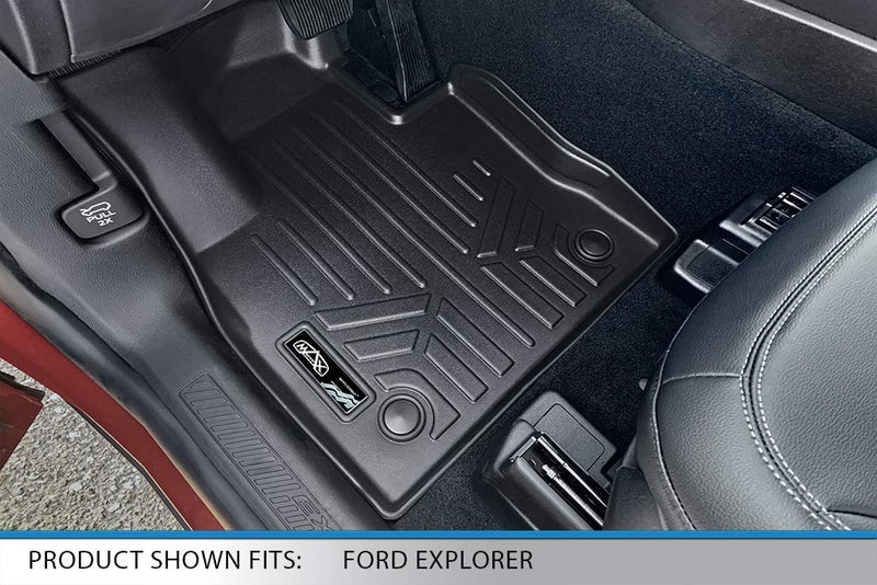 SMARTLINER Custom Fit Floor Mats 1st Row Liner Set Compatible with 2017-2019 Ford Explorer - Image 2