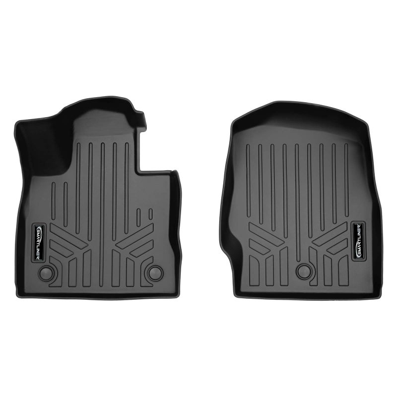 SMARTLINER Custom Fit Floor Mats 1st Row Liner Set Compatible with 2017-2019 Ford Explorer - Image 1