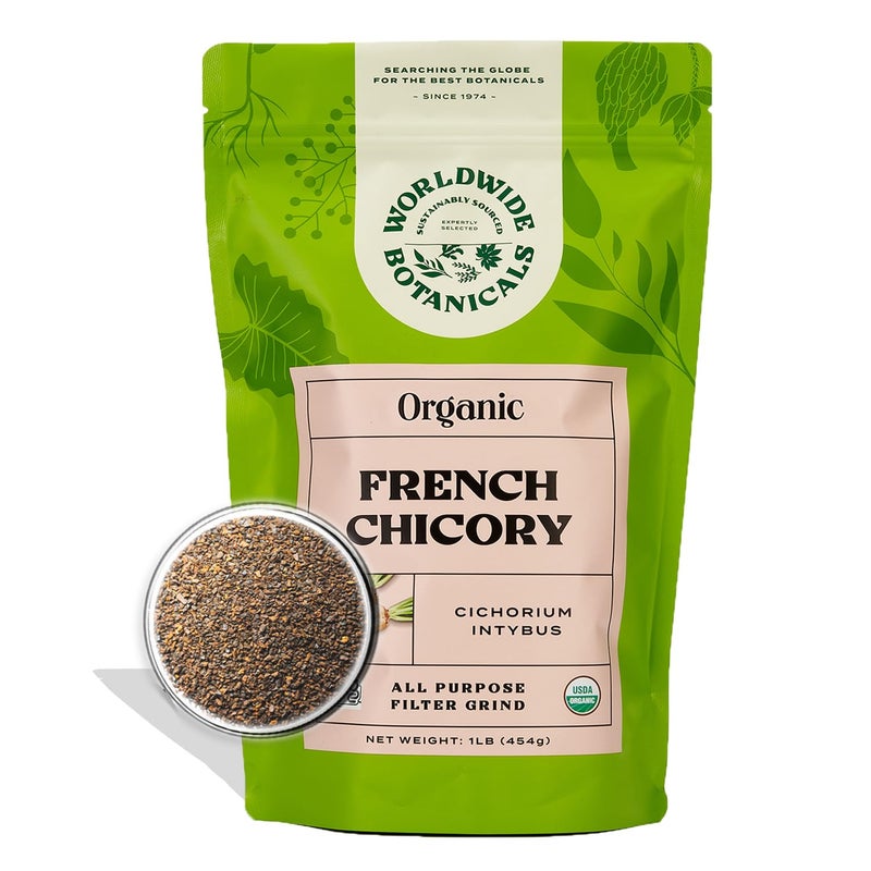 Worldwide Botanicals Organic French Chicory Root 1 Pound  Brew Like Coffee Blend Roasted Chicory Root With Coffee Acid Free Caffeine Free Kosher - Image 3