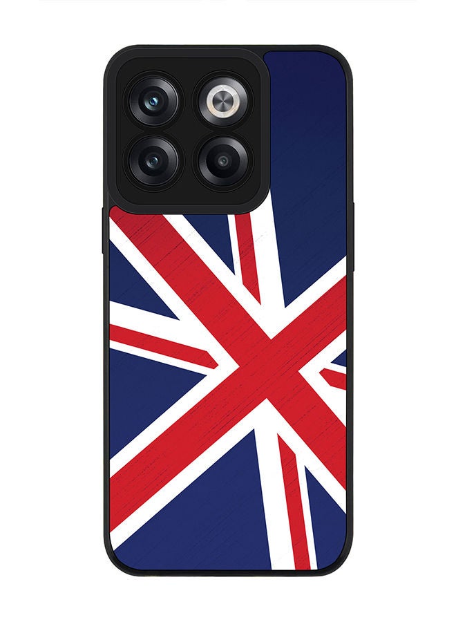 Stylizedd Rugged Black edge case for OnePlus 10T Slim fit Soft Case Flexible Rubber Edges Anti Drop TPU Gel Thin Cover - Flag Of UK - Image 1