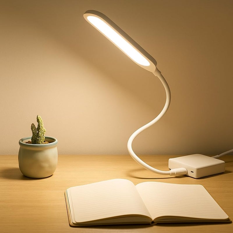 FITTO Portable Flexible USB LED Lamp, Eye Protection Non-Flickering Mini Light for Laptop, Desktop, Power Bank, Night Light, Reading & Studying - Image 2