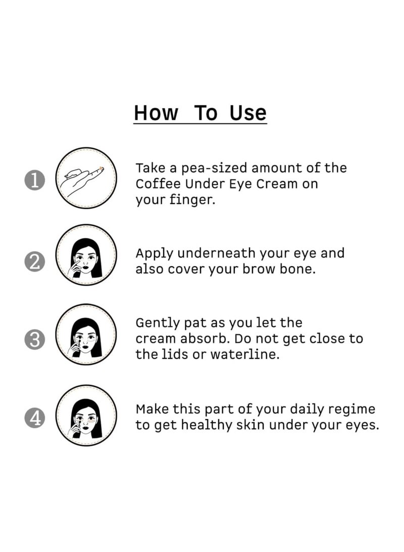 MCaffeine Coffee Under Eye Cream with White Water Lily 30 ml  - Image 4