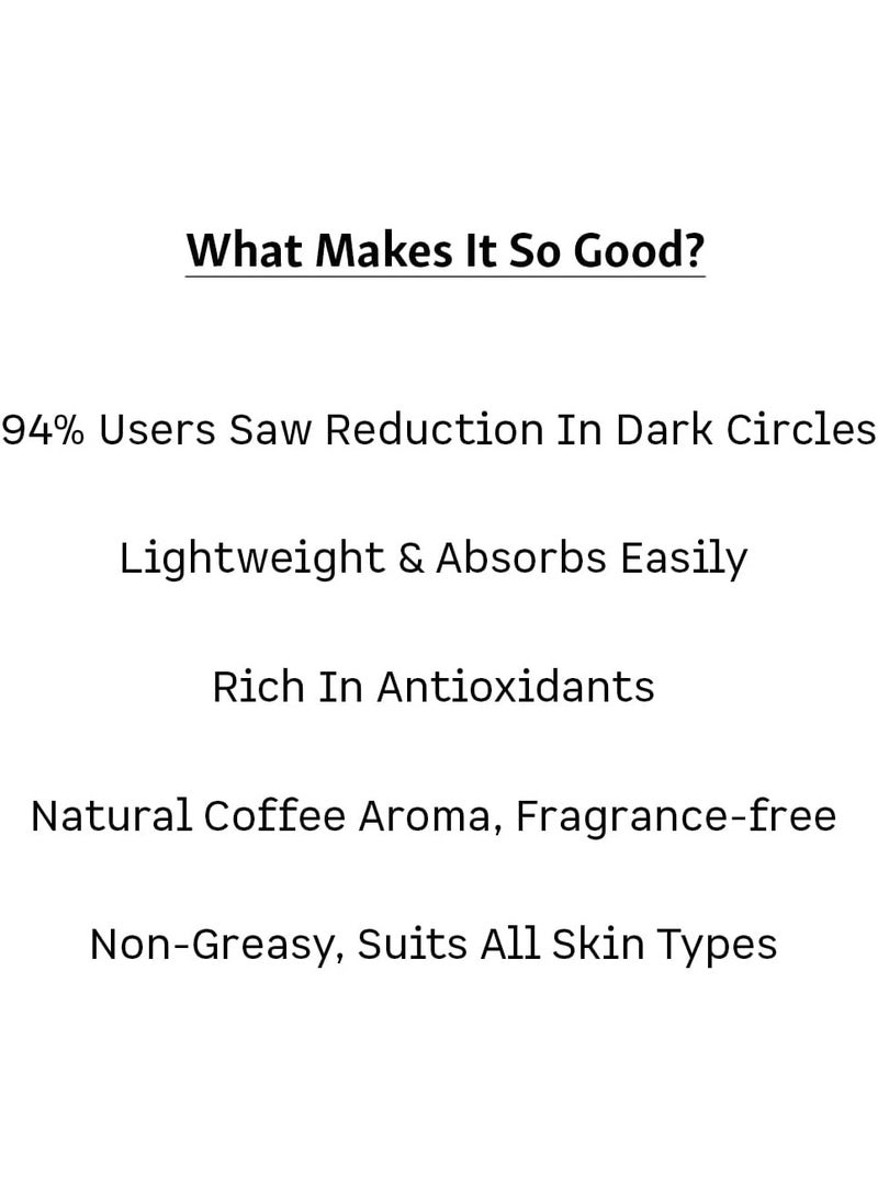 MCaffeine Coffee Under Eye Cream with White Water Lily 30 ml  - Image 5