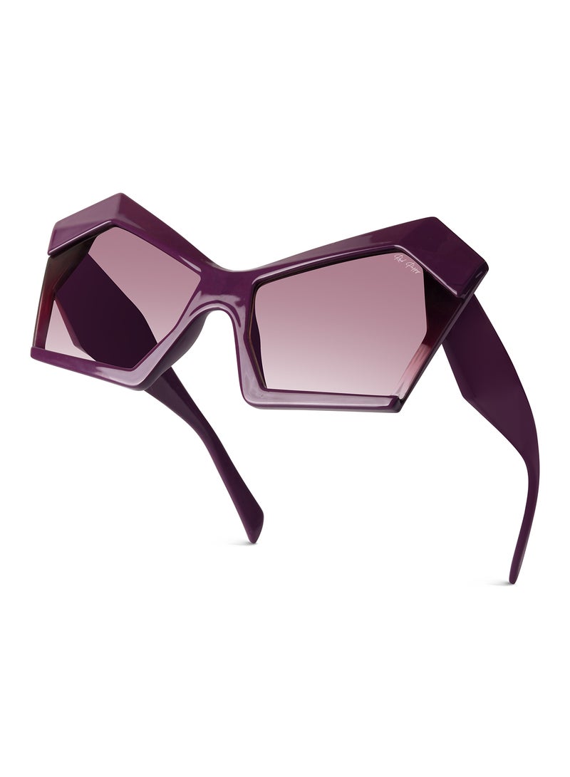 Woggles Red Pappy Faye Purple Cateye Sunglasses - Image 5
