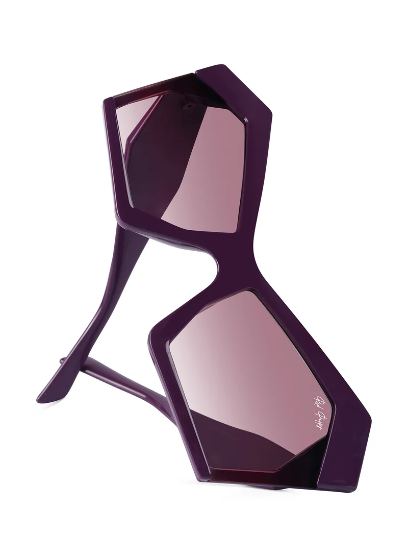 Woggles  Red Pappy Faye Purple Cateye Sunglasses  | Best Price UAE