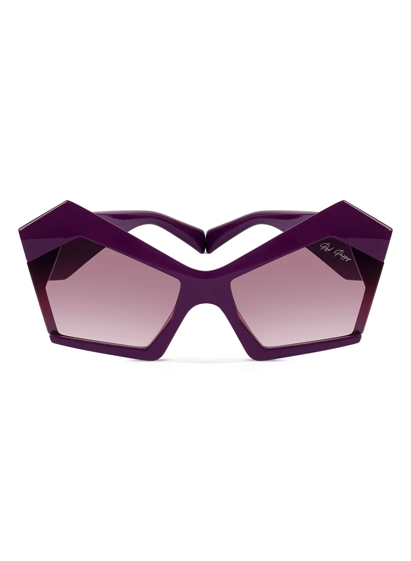 Woggles Red Pappy Faye Purple Cateye Sunglasses