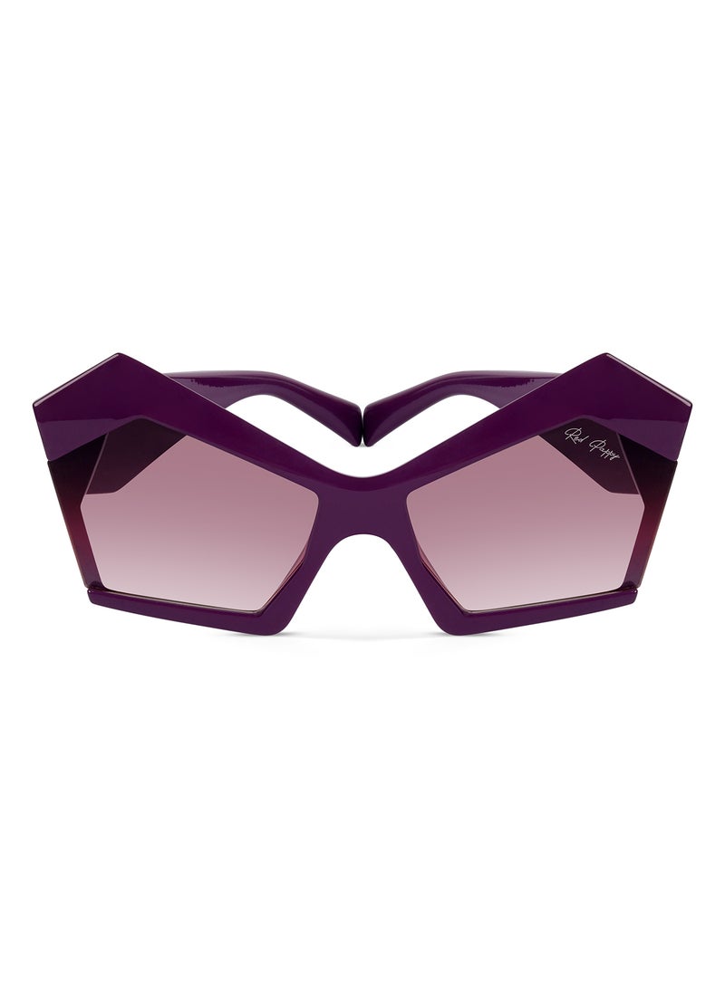 Woggles Red Pappy Faye Purple Cateye Sunglasses - Image 1
