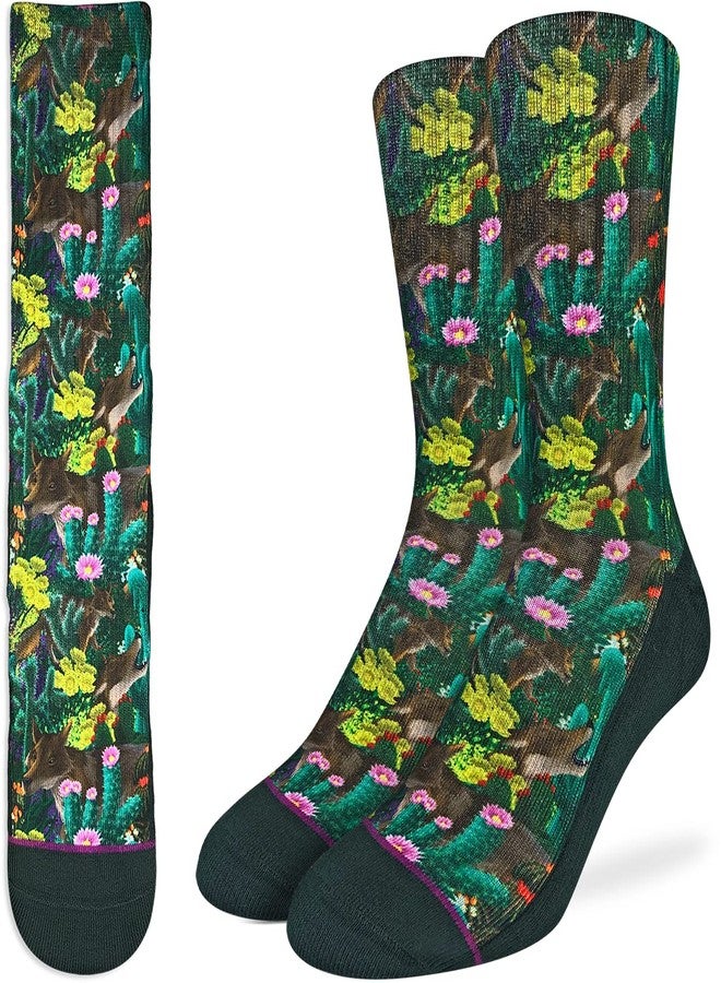 Good Luck Sock Men's Cactus Coyotes Socks, Adult, Shoe Size 8-13 - Image 2