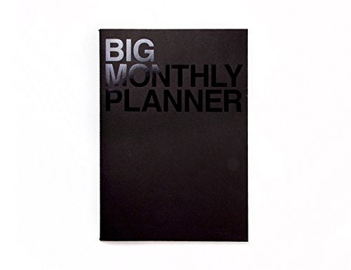 JSTORY Big Monthly Planner Stitch Bound Lays Flat Huge Undated Year Round Flexible Cover Goal/Time Organizer Thick Paper Eco Friendly Customizable A3 16 Months 18 Sheets Ver B - Image 1