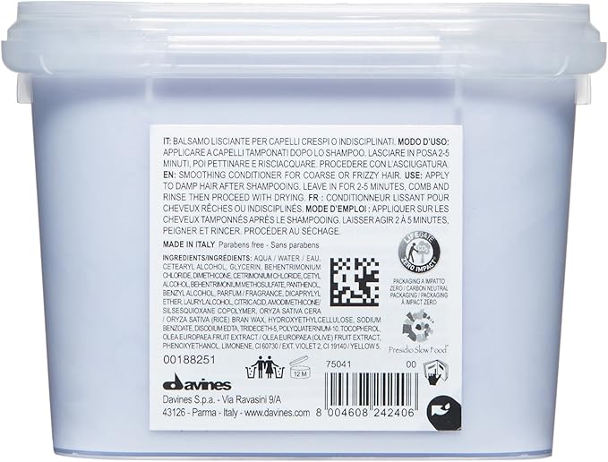 Davines Essential Haircare LOVE Conditioner Lovely Smoothing Conditioner 250ml - Image 2