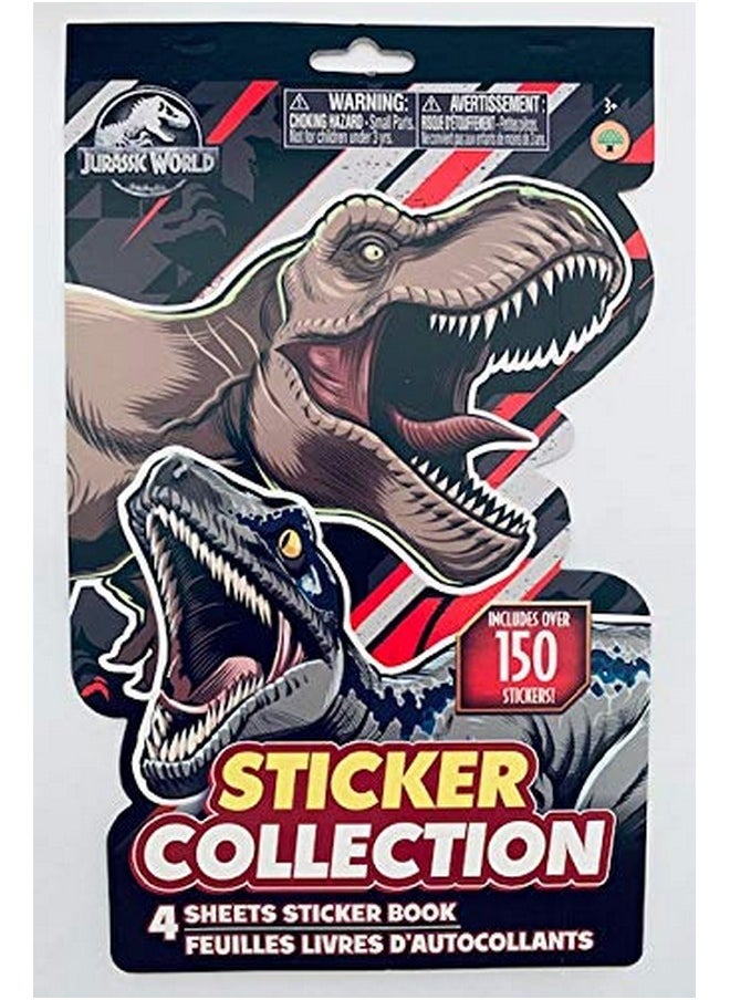 Jurassic - World Sticker Collection Includes Over 150 Stickers 4 Sheets - Image 1