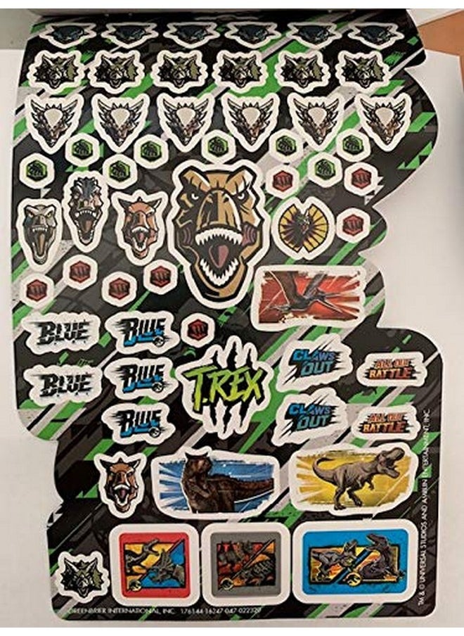 Jurassic - World Sticker Collection Includes Over 150 Stickers 4 Sheets - Image 1