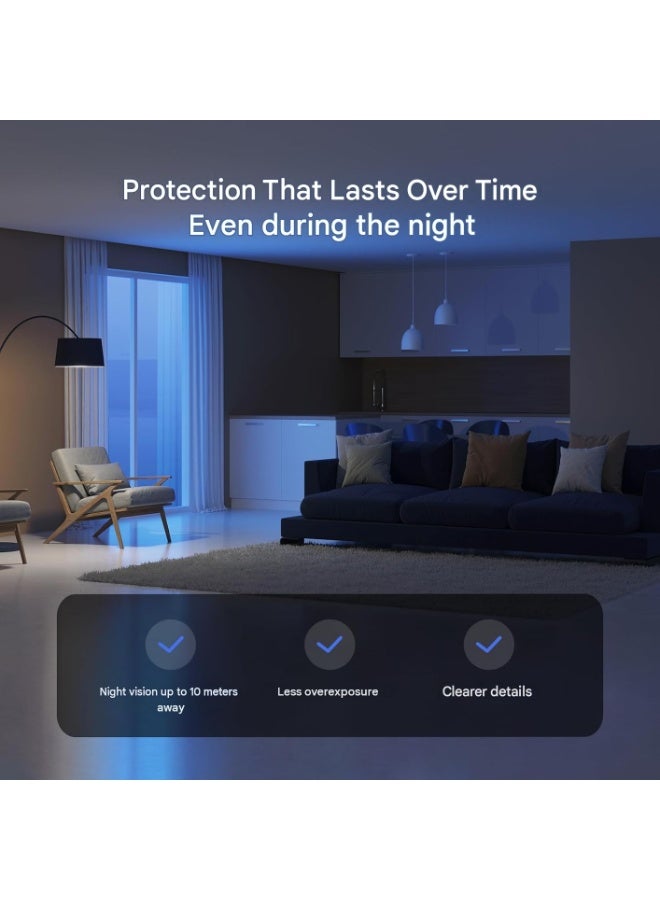 EZVIZ 2 Pack CP1 2K Indoor Wi-Fi Surveillance Camera with Auto Tracking, 360° WiFi Home IP Camera for Baby with Color Night Vision, Human Detection, Two-Way Call, Supports 512GB - Image 4