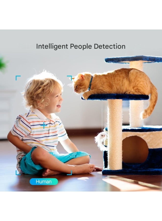 EZVIZ 2 Pack CP1 2K Indoor Wi-Fi Surveillance Camera with Auto Tracking, 360° WiFi Home IP Camera for Baby with Color Night Vision, Human Detection, Two-Way Call, Supports 512GB - Image 5