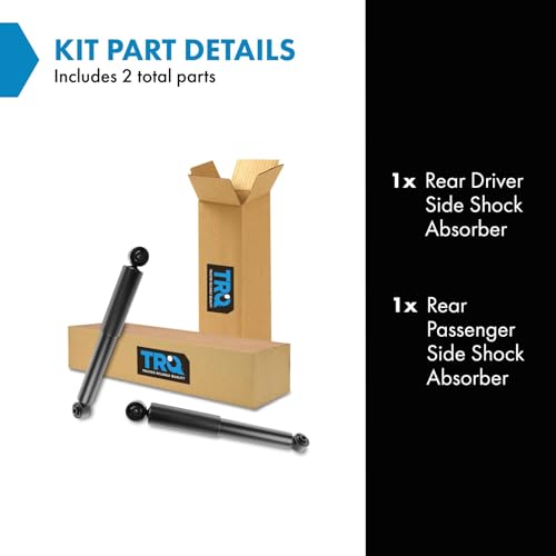 TRQ Rear Shock Absorber Set Compatible with 2015-2017 Lexus NX200t 2018-2021 NX300 2015-2021 NX300h 2006-2018 Toyota RAV4 - Image 2