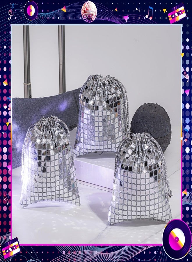 Locmeo 16 Pcs Disco Bags 6 x 7 Inch Disco Sequin Bag Bachelor Party Favors Gift Drawstring Glitter Decoration for 70s 80s Retro Wedding Bridal Shower Bachelor Party - Image 4