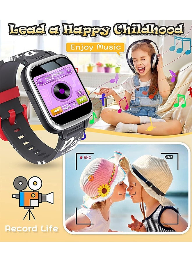 Kids Smart Watch,Ip68 Waterproof Material,Fitness Tracker with Heart Rate Sleep Monitor,Alarm Clock,Pedometer for 5-12 Years Old(Black)  - Image 4